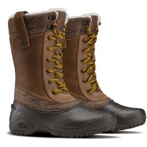 The North Face NWOB Women's Shellista III Mid Boot Demitasse Brown Size 7